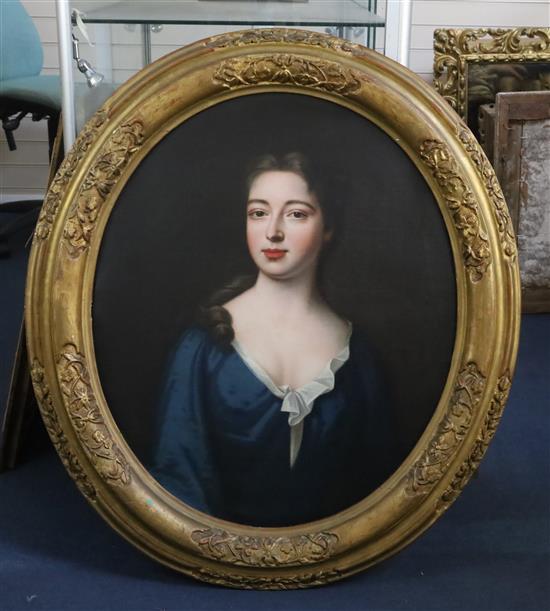 John Verelst (fl.1698-1734) Portrait of a member of the Nevile family 29 x 24.25in.